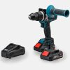 BORMANN Pro akkumulátoros szénkefementes ütvefúró 20V, Li-ion, 65Nm, 2 sebesség, 2x2Ah akku (BBP5140)