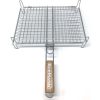 BORMANN BBQ Négyszög alakú INOX sütő rács lábakkal, 35x25cm (BBQ1011)