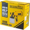BORMANN Lite elektromos HVLP FestékSZÓRÓ Pisztoly 400 W, 800 ml, 60 din, Φ1,8/2,6 mm (BPG8100)