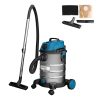 BORMANN Pro Száraz/nedves porszívó 1400W, 30L, automata csatlakozóaljzattal (BVC3410)