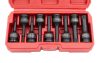 KROFtools XZN gépi bitfej készlet,1/2", M4-M16, 9 részes (6095)