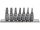 YATO Sérült TORXCSAVAR KISZEDŐ DUGÓKULCS KÉSZLET 7 RÉSZES 1/4" (YT-04581)