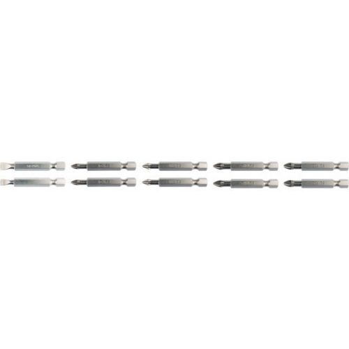 YATO Bithegy készlet 50mm 10 részes (5-6-PH1-PH2-PZ1-PZ2)  (YT-04832)
