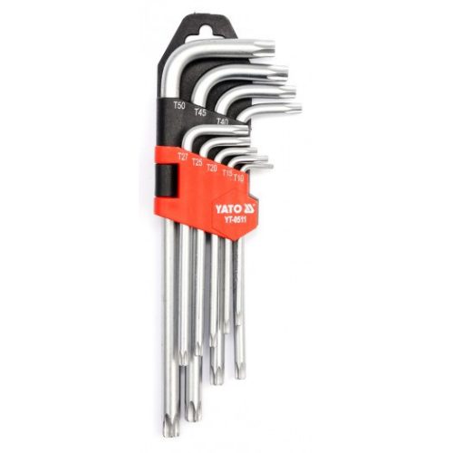 YATO Torx kulcs készlet 9 részes T10-T50  (YT-0511)