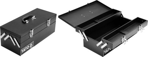 YATO Szerszámosláda fém 460x200x180mm  (YT-0884)