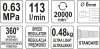 YATO Pneumatikus sarokcsiszoló könnyített 113 l/min (YT-09676)