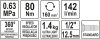 YATO Pneumatikus racsnis kulcs könnyített 1/2 col 80Nm (YT-09803)