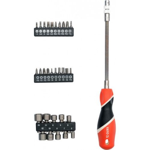 YATO Csavarhúzó flexibilis 1/4" 31 részes (YT-25972)