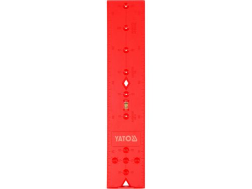 YATO ZSANÉR FÚRÓSABLON 270 X 55 X 3,6 MM LIBELLÁS (YT-44136)