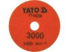 YATO TÉPŐZÁRAS GYÉMÁNT CSISZOLÓ ÉS POLÍROZÓKORONG 100 MM / P3000 VIZES/SZÁRAZ (YT-48206)