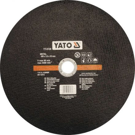 YATO Vágókorong fémre 350 x 3,5 x 32 mm (YT-6136)