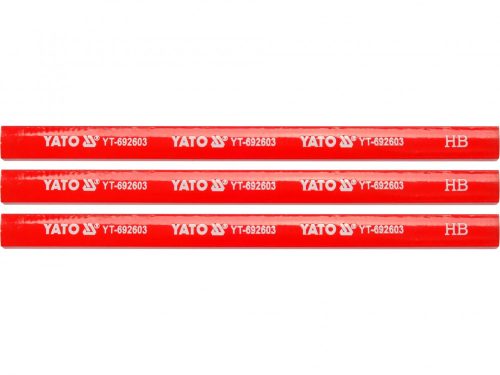 YATO ÁCSCERUZA 175 MM FÁRA PIROS, 3 DB (YT-692603)