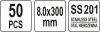 YATO Állítható fém bilincsek 50 8.0X300mm (YT-70582)
