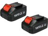 YATO Akkus láncfűrész 16" 2 x 18 V (2 x 4,0 Ah akksi + töltő) (YT-828131)