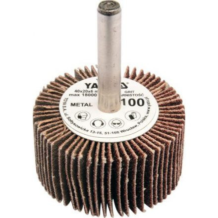 YATO Csapos lamellás, legyező csiszoló P40 40x20x6 mm (YT-83351)