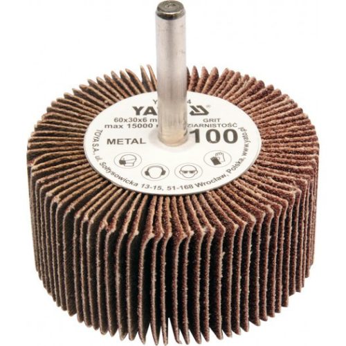 YATO Csapos lamellás, legyező csiszoló P60 60x30x6 mm  (YT-83362)