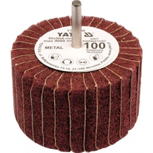 YATO Csapos lamellás, legyező csiszoló P150 80x50x6 mm  (YT-83400)