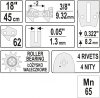 YATO Láncfűrész láncvezető 18 "3/8" U (YT-849355)